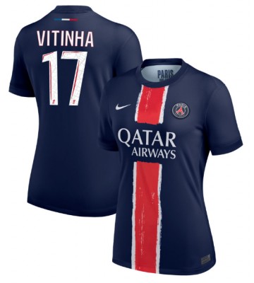 Paris Saint-Germain Vitinha #17 Hjemmebanetrøje Dame 2024-25 Kort ærmer